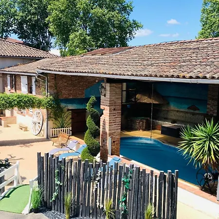 Studio Au Clos Saint Georges , Piscine Et Spa Exterior photo